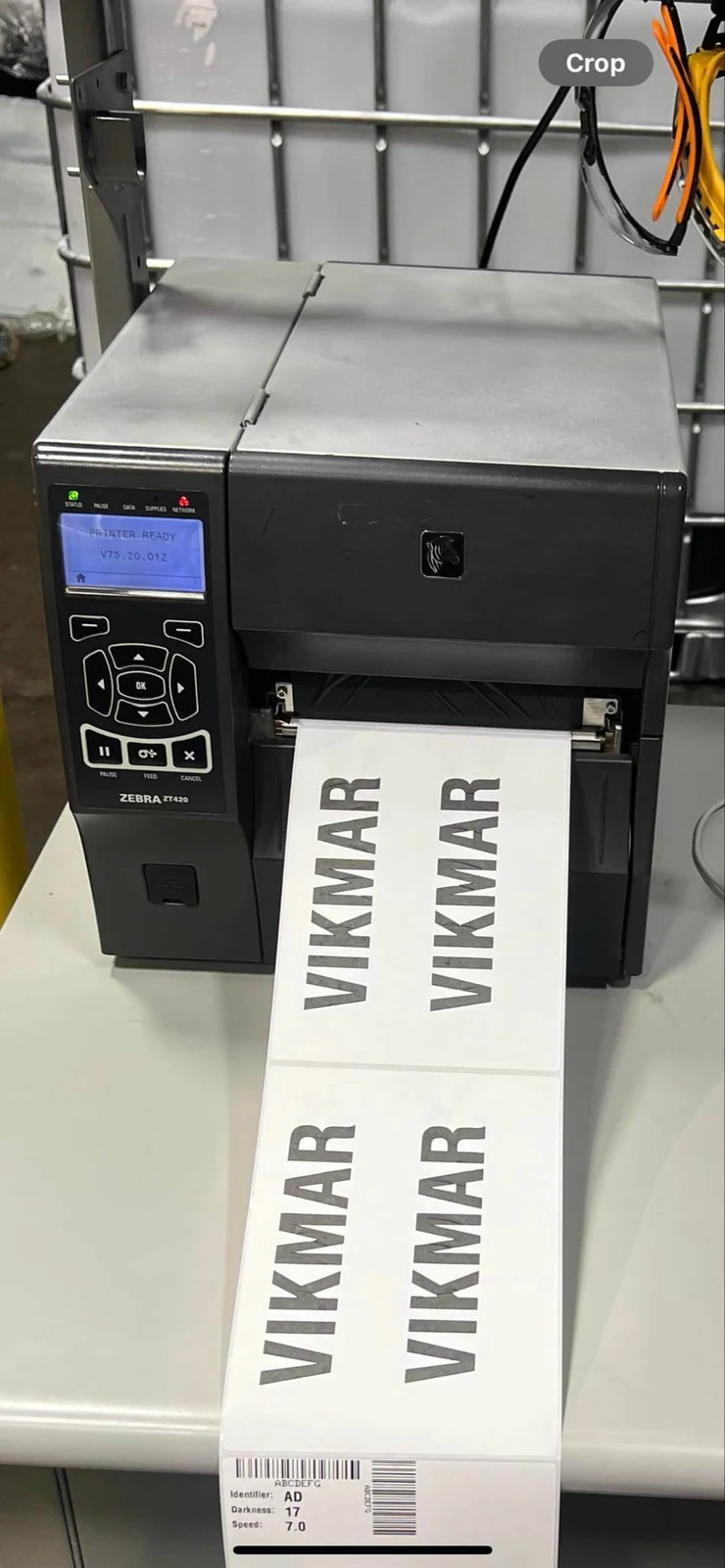 Zebra ZT-420 label printer